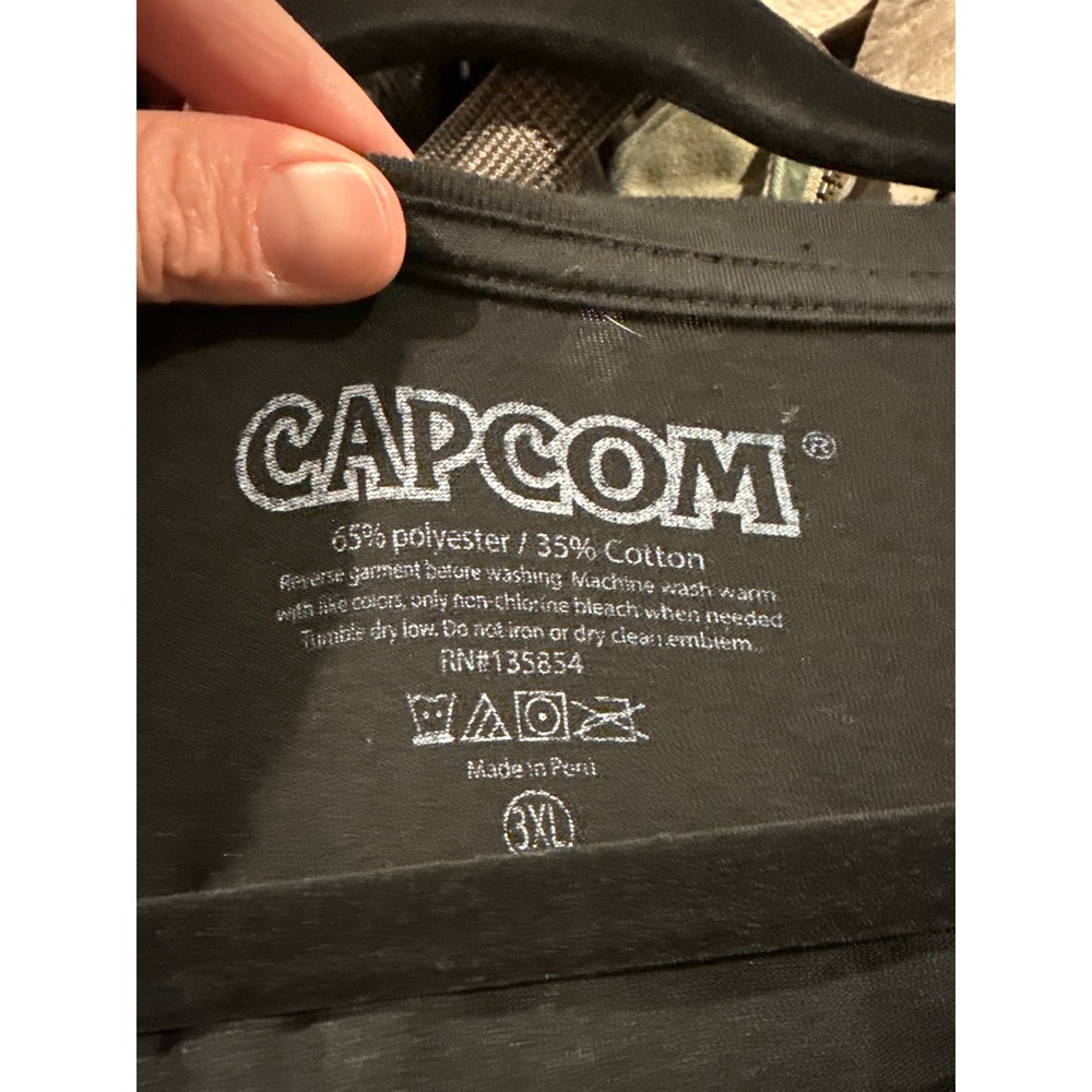 Capcom Street Fighter Mens 3XL Black T-Shirt 8-Bit Pixel Graphic Anime‎ Ken Ryu - Picture 6 of 7